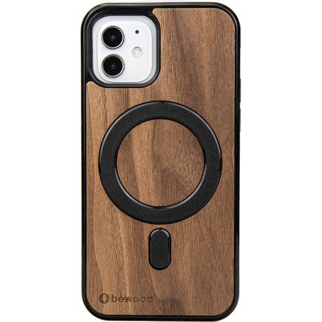 Custodia in legno Bewood per iPhone 12/12 Pro in noce americano MagSafe (1/5)