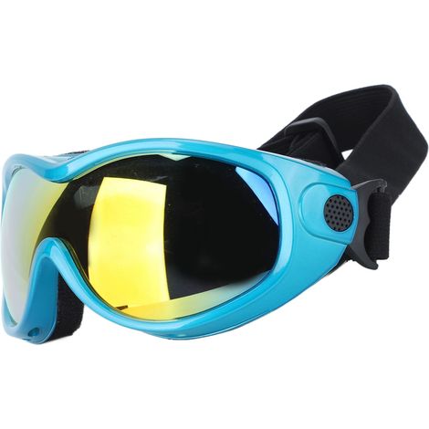UV-Schutzbrille für Haustiere, aus PVC und PC, verstellbar und stoßfest, für Hunde und Katzen (blau). (1/4)