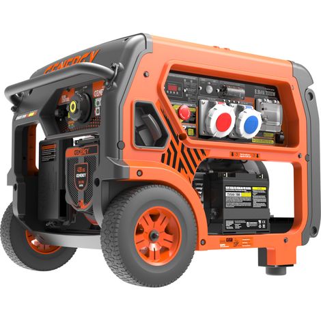 Groupe électrogène 7000W-400V 6500W-230V essence triphasé démarrage électrique modèle Formigal-S (1/3)