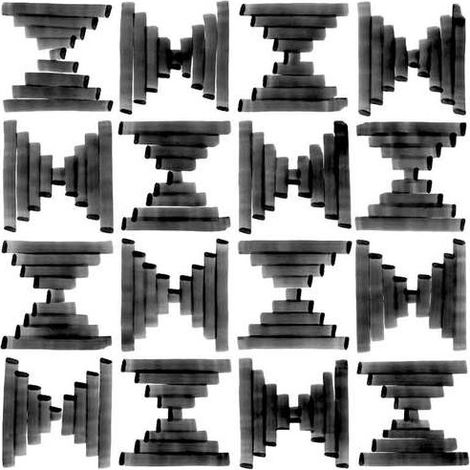 Carrelage sol / mur effet ciment motif feutré 20x20 cm VODEVIL WILDER SOMBRA (vendu par boite de 1m2) (1/5)