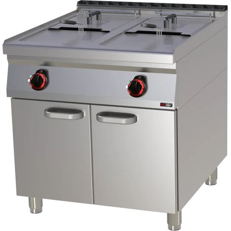 Friteuse électrique double 0,8 kW/l, 17+17 l avec soubassement REDFOX - FE 90/80-17 E - REDFOX