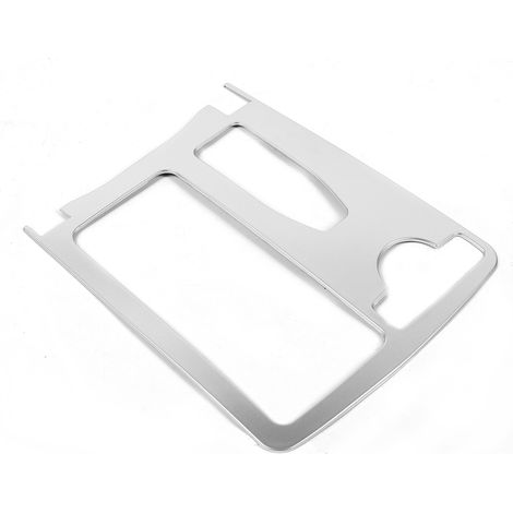 Bague garniture porte-gobelet console centrale 2046800307 anti-rayures remplacement pour Mercedes C-Class W204 2007-2014 argent (1/5)