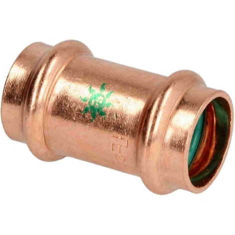 Manchon à sertir solaire cuivre FF 28 mm avec profil de sertissage V