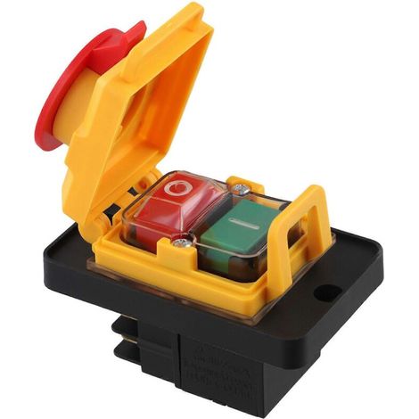 Interrupteur électromagnétique à bouton magnétique KJD12 16A 250V PowerPhoto Couleur (1/5)