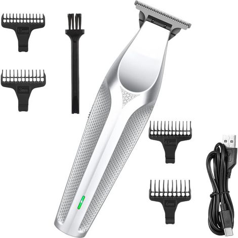 Cortapelos recargable para hombre - Para viajes, acampadas, viajes de negocios, hogar, peluquería, baño, principiantes y profesionales. (1/5)