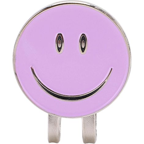 Clip à casquette magnétique en alliage marqueur smiley pour visière ceinture poche non tombant rose violet (1/5)