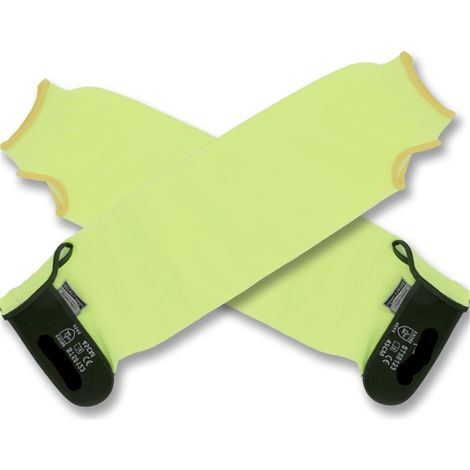 Protège-Bras Anti-coupures, Manchons fluorescents Anti-Rayures et Anti-Abrasion de Niveau 5(45cm) (1/5)