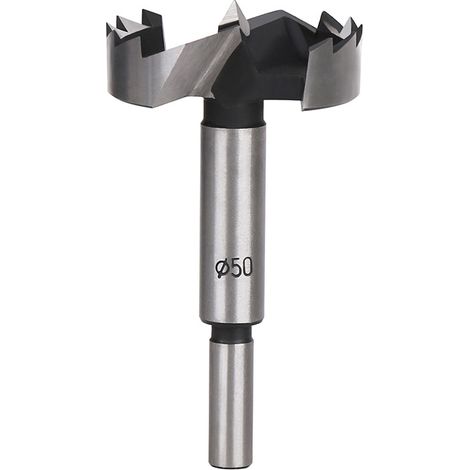 Broca Forstner de 50 mm, broca Forstner de 50 mm para madera, brocas de vástago redondo