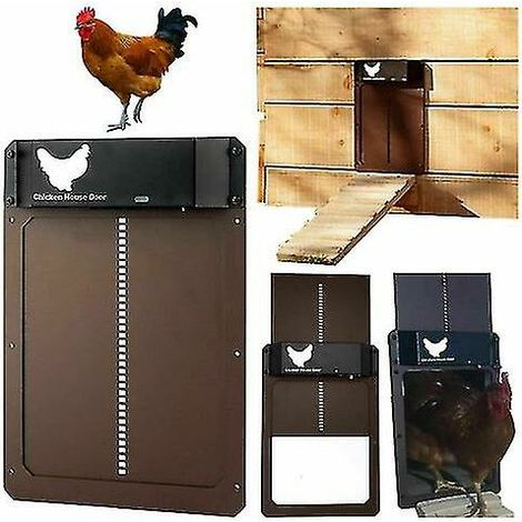 Ouvre-porte automatique pour poulailler, capteur de lumière, porte pour poulailler, porte pour animaux de compagnie (1/3)