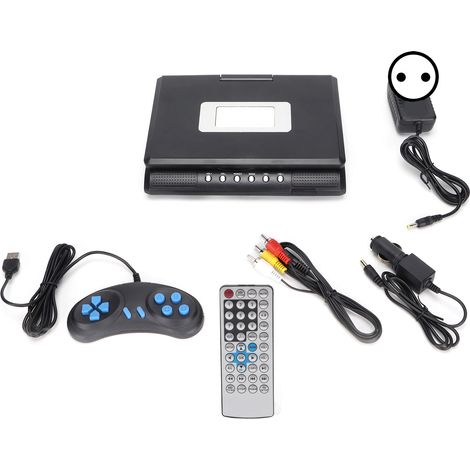 Reproducteur DVD portable HD pivotant à 270°, lecteur DVD mobile avec télécommande USB, prise UE 110-240V, modèle LMD-750 (1/5)
