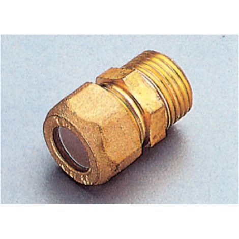 raccord bicA ne droit en laiton pour gaz M filetage mA le 10 x 1/2 &quot
