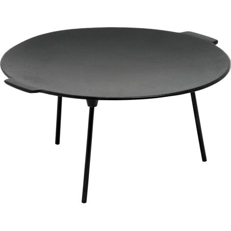 BBQ-Toro Padella per grigliate in ghisa Ã˜ 45 cm con 3 gambe  rotonda  supporto per forno olandese (1/3)