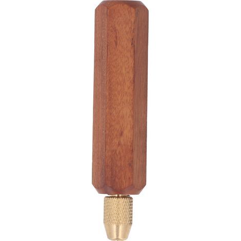 Hand saw handle, removable non-slip wooden handle for garden and woodworking, wood saws, short hexagonal type (1/5)