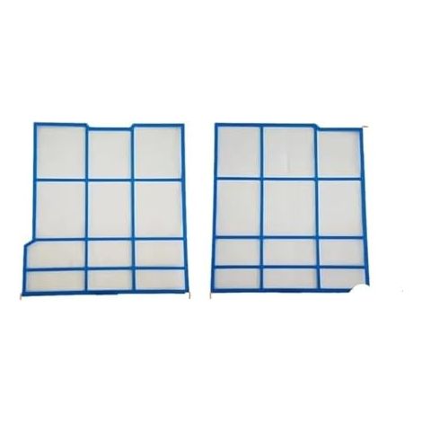 Klimaanlagenfilter-Set, links 31,5 x 29,8 cm, rechts 31,5 x 28,5 cm, kompatibel mit Hitachi, älteres Gerät (A 31,5 x 29,8 x 28,5) (1/5)