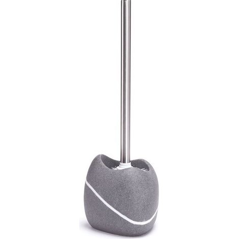 Brosse Wc avec support Polyrésine ZEN Gris MSV (1/3)