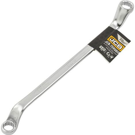 Llave de ojo doblada a 75 grados 8x10mm