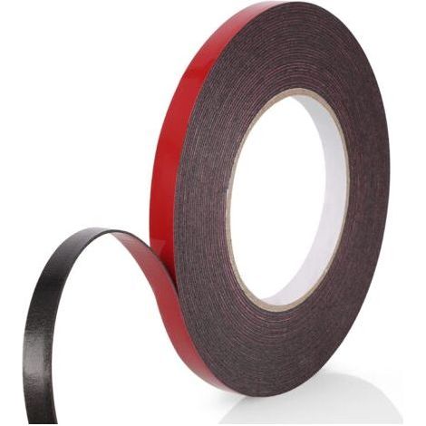 Scotch Double Face Extra Fort, 1 Rouleau (10MMx10M) Noir Mousse PE Film Rouge Imperméable et ultra Résistant aux Hautes Températures Ruban de montage pour Voiture Fixation Maison et Bureau (1/5)