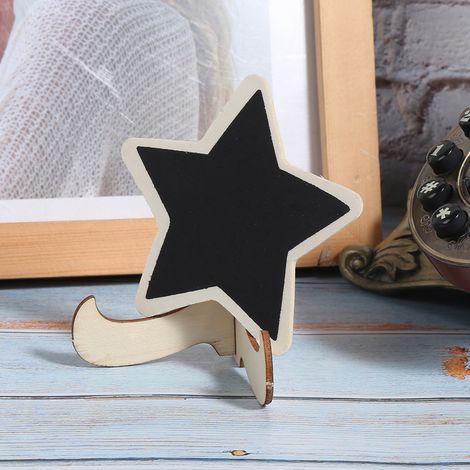 10 planchettes noires en bois pour décoration de mariage, anniversaire et fêtes intérieures ou extérieures (1/5)