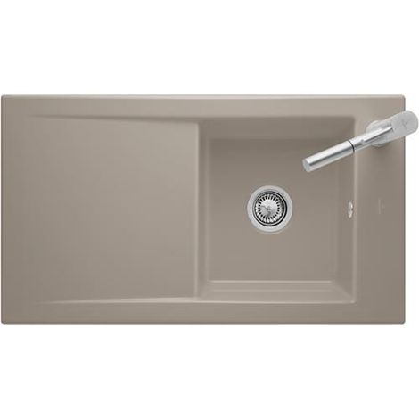 VB Einbauspüle Timeline 50 330700 900x510mm Rechteck Pure Black