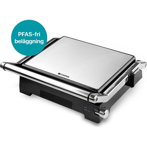 Panini-Grill 2-in-1, Edelstahl, 2000 W, PFAS-frei