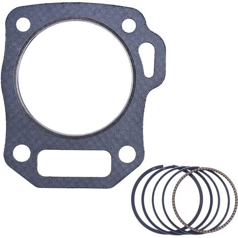 Segments de piston et joints de culasse pour Honda GX160 GX200 5.5HP 6.5HP moteur, lot de 5 segments de piston, joint de culasse (1/5)