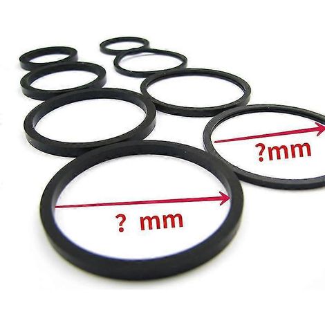 1 paire de joints toriques rectangulaires + joints anti-poussière pour piston de pompe de frein inférieure de moto (43 mm) (1/4)