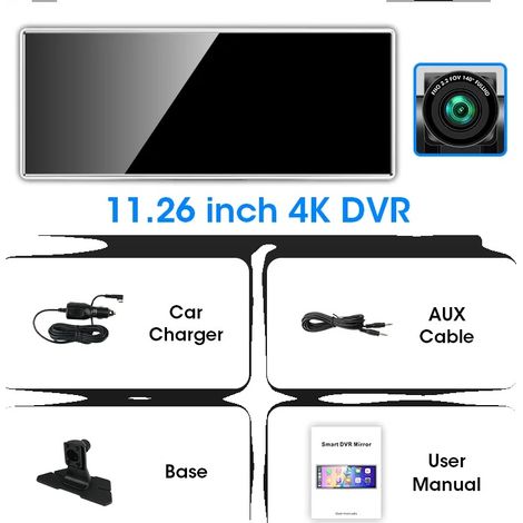 Dashcam, Résolution 4K, Liaison avec Smartphone et Compatibilité avec les Plates-formes Mobiles, DVR 4K (1/2)
