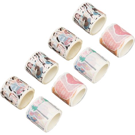 Ruban adhésif washi de forme irrégulière pour concerts, agendas et carnets de notes faits maison, ruban washi de 35 mm. (1/5)