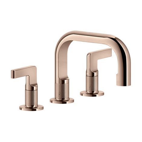 Gessi Inciso- Mélangeur lavabo 3 trous avec bec H=59 mm x saillie