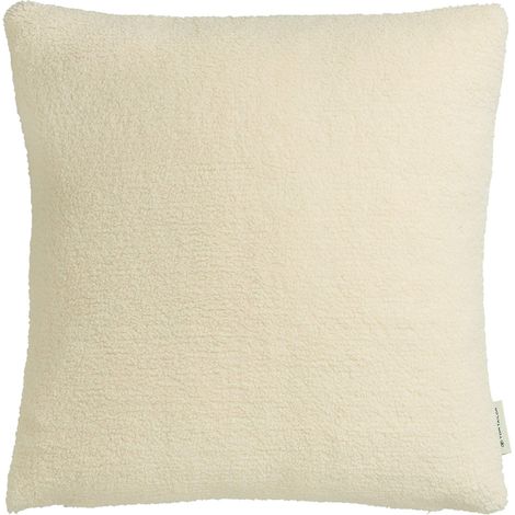TOM TAILOR Zierkissenhülle TEDDY - 1 Stück 45x45 cm, Creme