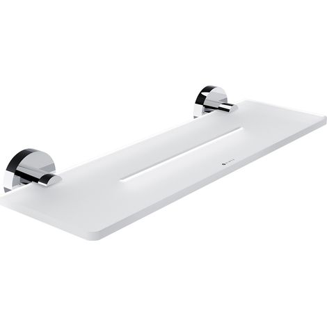 Nimco Unix étagère de salle de bain avec trous, chrome, 40 cm UN X440-26 (1/3)