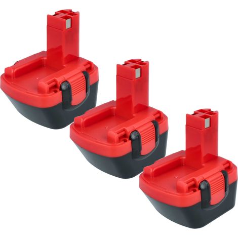 vhbw 3x Akku kompatibel mit Cyklop CLT100, CHT 300, CMT200 Werkzeug (3000 mAh, NiMH, 12 V)