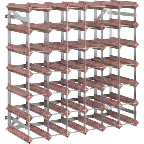Casier à bouteilles pour 42 bouteilles Marron Bois pin solide (1/5)