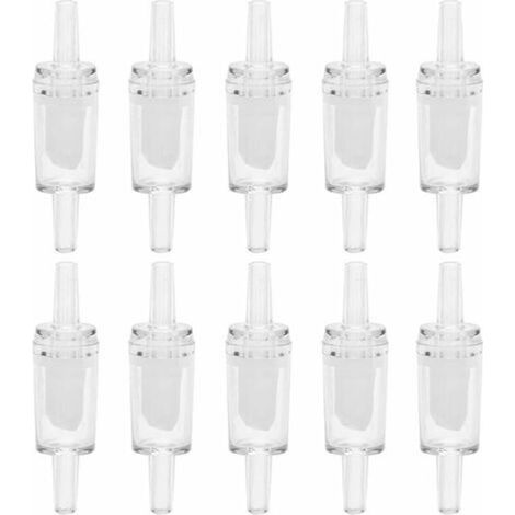 Aquarium air flow control valve, one-way check valve for aquarium oxygen pump, 10 pieces.