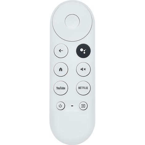 Télécommande de remplacement 2020 Google TV 4K Snow G9N9N, commande vocale Bluetooth, compatible boîtier TV, télécommande universelle noir et blanc, pack de 1 (1/5)