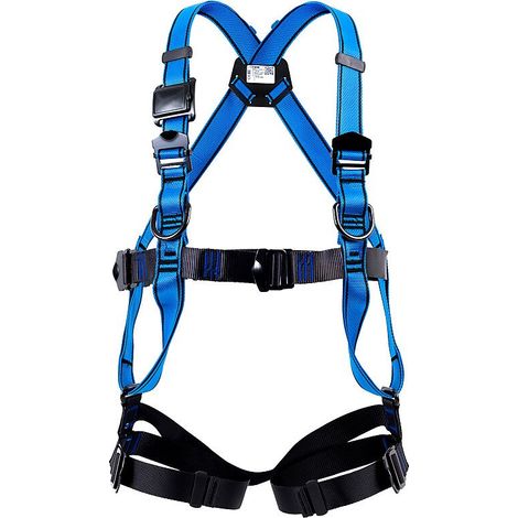 Imbracatura di protezione anticaduta con cosciali per interventi specializzati max 150kg HT44 TRACTEL Blu M (1/4)