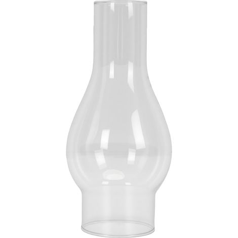 Cheminée de rechange en verre pour lampe à pétrole, base de 5,3 cm, abat-jour de camping pour lampes à pétrole vintage, résistant à la chaleur, installation facile, éclairage de secours idéal, décorat (1/5)