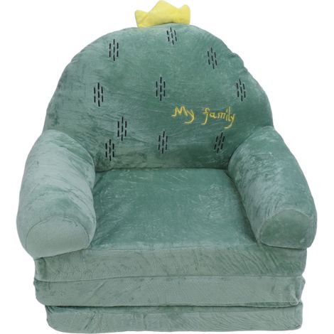 1 Canapé enfant, pliable, motif cactus, respirant, coussins déhoussables, salon (1/5)