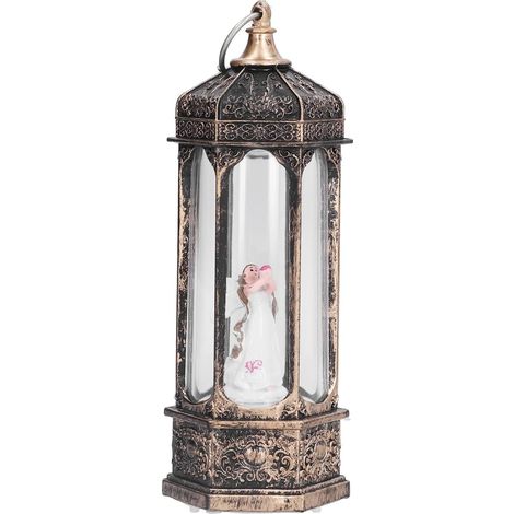 Veilleuse De Noël à LED, Lanterne De Noël Transparente à Suspendre, Lanterne Vintage avec Lumière LED pour la Maison, la Table, Le Festival, la Décoration De Célébration (1/5)