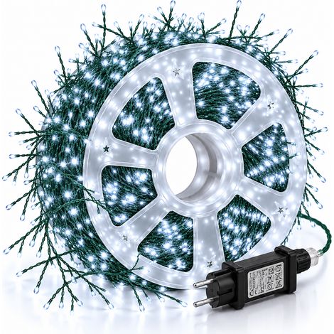 Catena Luminosa a Grappolo 1000 Micro LED 15 m Luce Fredda (1/5)