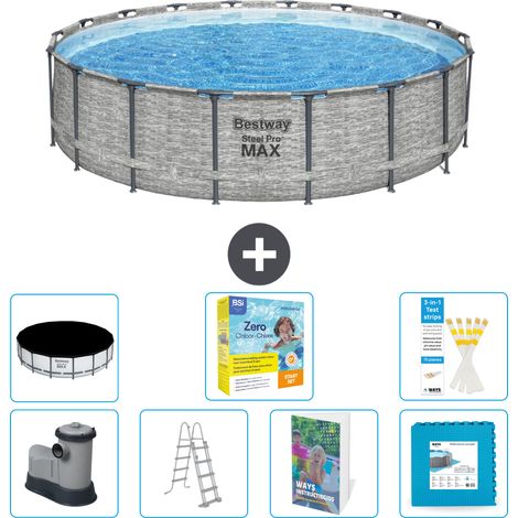 Bestway Steel Pro MAX Rund - 549x122 cm - 8-teilig S566 (1/4)