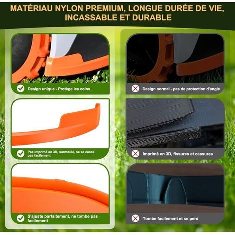 Protection des bords pour Segway Navimow i105e vs i108e : réglage du pare-chocs – Installation facile, sans collage