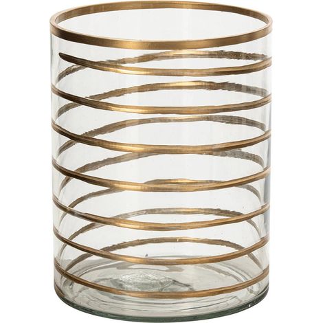 Photophore Design en Verre "Daria" 20cm Transparent (1/5)