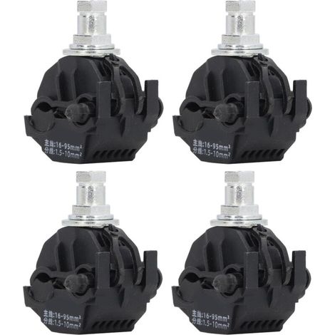 Sollbry – Connecteur de perçage d'isolation 4 pièces – Tension 1KV – Séparateur de câble haute/basse tension – Installation sans dénudage - JJC-2