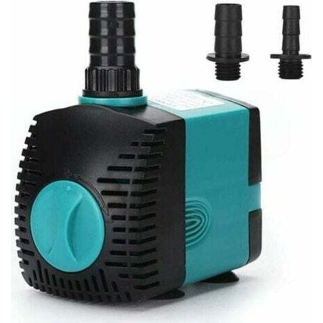 Bomba de fuente ajustable, bombas sumergibles, bomba de acuario ultra silenciosa, microbomba de agua sumergible, bomba para acuarios, mascotas, fuentes, peceras, 25 W 1200 L/H (1/4)