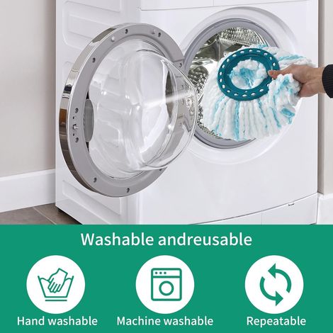recharges pour balai à franges Clean Twist - Tête de balai pour le kit de balai à franges Clean Twist et le kit de balai à franges combiné.