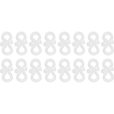 Lot de 100 clips de fixation pour éclairage de gouttière, crochets de fixation, accessoire d'installation facile pour suspension de luminaires LED. (1/5)