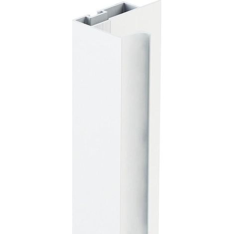 perfil tirador ka16 sp16 negro mate-blanco mate 2,60m acabado blanco mate
