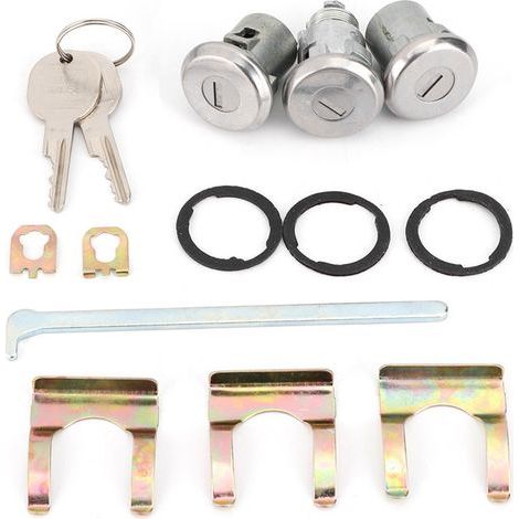 Kit de clé de coffre de porte de jeu de serrure de Cutlass 654394765282 remplacement convient pour Chevelle (1/5)