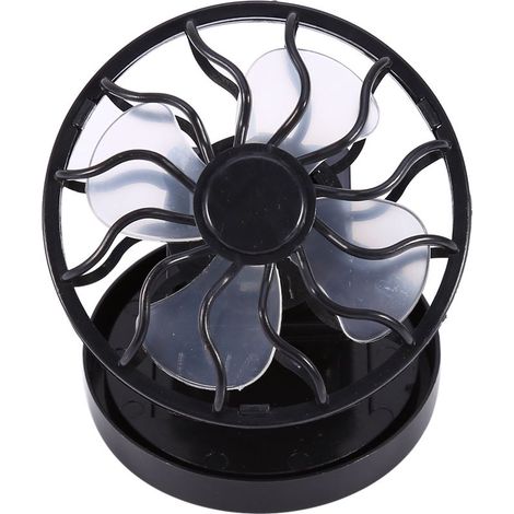 Mini Pince Ventilateur Solaire – Climatiseur Cellule Refroidissement Voyage Camping Randonnée, Compact et Légère (1/5)